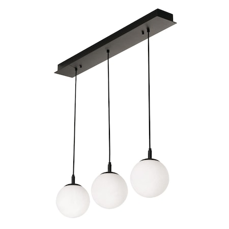 Afx Loretto Triple Pendant Medium Base LRTP07MBBKLNR3